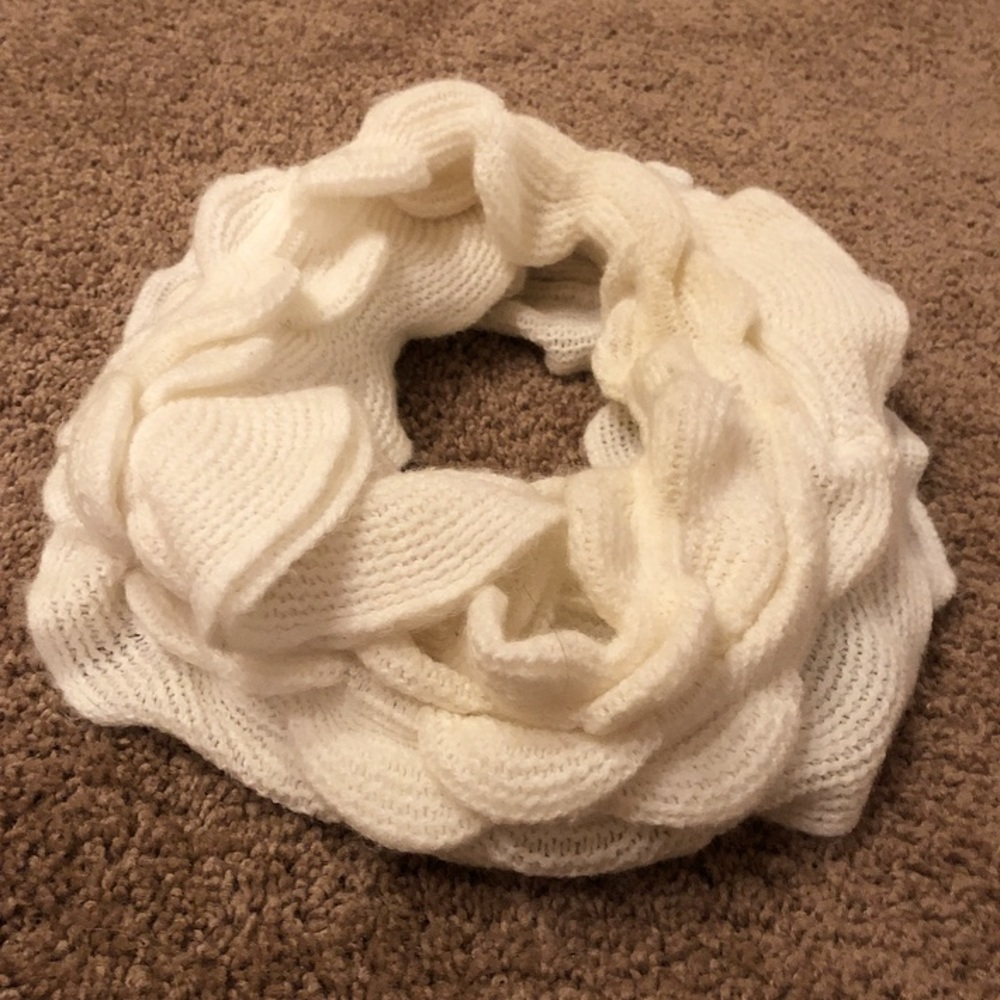 White Infinity Scarf